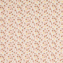 Katoenen mousseline double gauze little flowers, lichtoranje