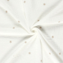 Katoenen mousseline double gauze bloemenregen, wit