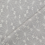 Tissu double gaze de coton Fleurs broderie Lara, taupe