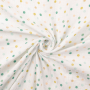 Tissu double gaze de coton Color Dots, vert