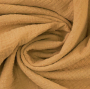 Tissu double gaze de coton Dobby, chamois