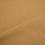 Tissu double gaze de coton Dobby, chamois