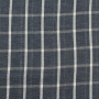 Katoenen mousseline double face karo, marineblauw