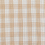 Tissu gaze de coton Vichy à carreaux double face Kiara, beige