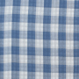 Tissu gaze de coton vichy à carreaux double face Kiara, bleu denim