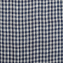 Katoenen mousseline double gauze Doubleface Checks, marineblauw