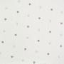 Katoenen mousseline Embroidered Hearts, gebroken wit