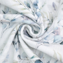 Katoenen mousseline double gauze Eucalyptus Bouquet, wit