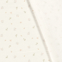 Katoenen mousseline double gauze Flower Rain, gebroken wit