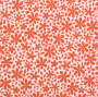 Tissu double gaze de coton Flowers, orange