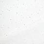 Katoenen mousseline double gauze Flying Stars, gebroken wit