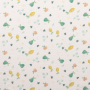 Tissu double gaze de coton Pommes Fruits, vert