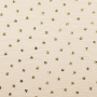 Katoenen mousseline double gauze golden clover, gebroken wit
