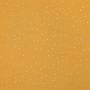 Tissu double gaze de coton, Pois dorés, moutarde