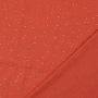Katoenen mousseline double gauze golden drops, rood oranje