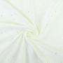 Tissu double gaze de coton Bâtons dorés Golden Strips, blanc cassé