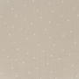 Tissu double gaze de coton Coeurs, beige