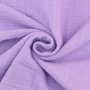Tissu double gaze de coton look lin, lilas