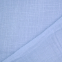 Tissu double gaze de coton look lin, bleu clair