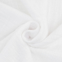 Katoenen mousseline linnenlook, wit