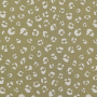 Katoenen mousseline double gauze Leo, licht olijfgroen
