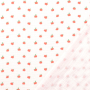 Katoenen mousseline double gauze Little Apple, oranje