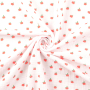 Katoenen mousseline double gauze Little Apple, oranje