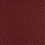 Katoenen mousseline double gauze kleine stippen, bordeauxrood