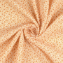 Katoenen mousseline double gauze Mille Fleurs, lichtoranje