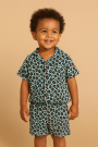 Baumwoll Musselin Mini Leo, mint