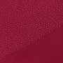Tissu double gaze de coton à pois, rouge fraise