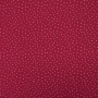 Tissu double gaze de coton à pois, rouge fraise
