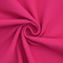 Katoenen mousseline double gauze, fuchsia