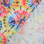 Katoenen mousseline Rainbow Batik, rood