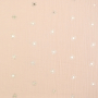Katoenen mousseline double gauze Shining Sun, apricot
