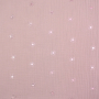 Katoenen mousseline double gauze Shining Sun, rosé