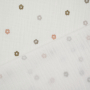 Katoenen mousseline Small Flowers, gebroken wit