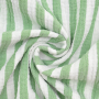 Katoenen mousseline double gauze Stripes, groen