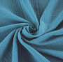 Katoenen mousseline double gauze, licht duivenblauw
