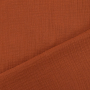 Katoenen mousseline double gauze, terracotta