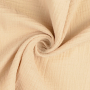 Baumwoll Musselin Uni, beige