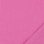 Cotton muslin double gauze plain, light bright pink