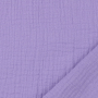 Katoenen mousseline double gauze uni, paars