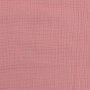 Katoenen mousseline double gauze uni, roze