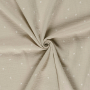 Baumwoll Musselin Vögel, beige