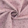 Tissu coton popeline Fleurs géométriques Anna, mauve