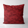 Tissu coton popeline big dots, rouge foncé