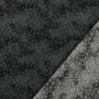 Tissu coton popeline big dots, noir