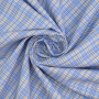 Cotton poplin Check Fibre Mood, blue
