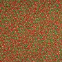 Tissu coton popeline Christmas Leaves, rouge foncé